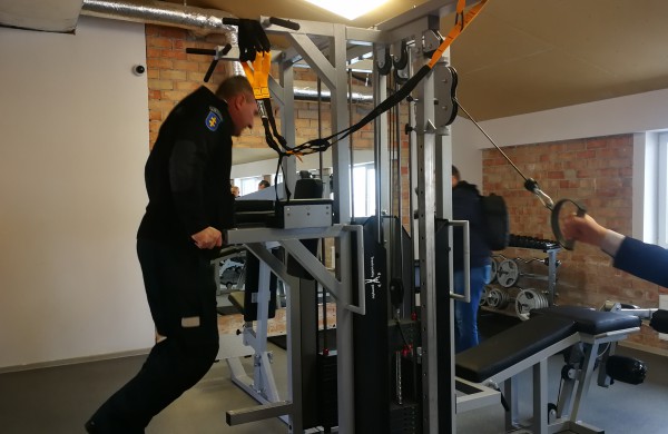 Jonavos policijos komisariate atidaryta nauja sporto ir laisvalaikio erdvė