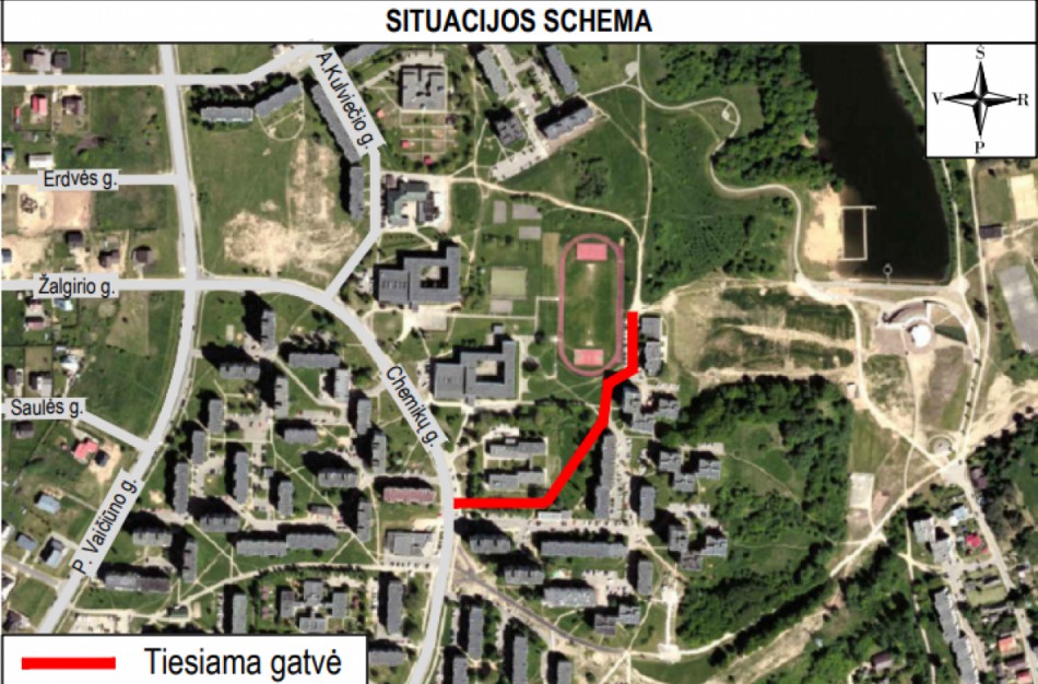 Rengiamasi dar šiemet rekonstruoti gatvės atkarpą iki Chemikų g. 138A pastato