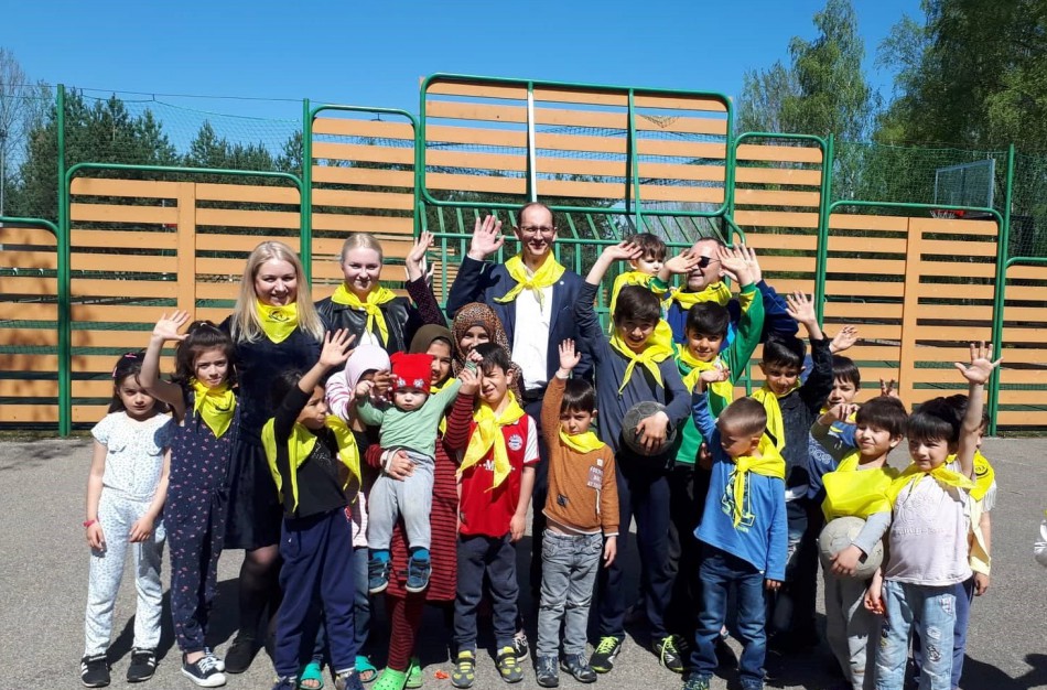 Pabėgėlių vaikams lietuviškas šokis priminė jų teisę į laisvę, saviraišką, laisvalaikį