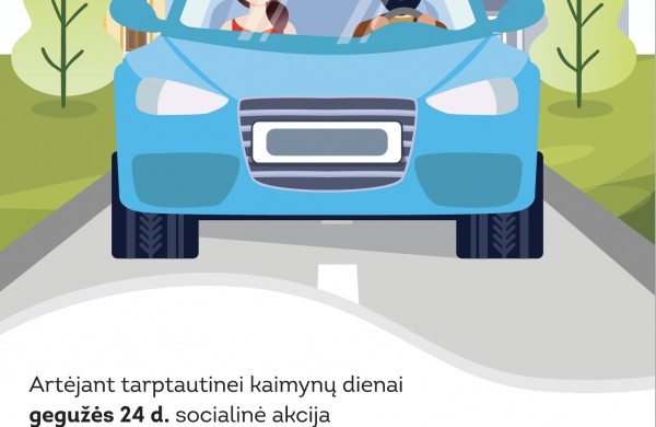 „Važiuoji vienas? Pavežk kaimyną!“