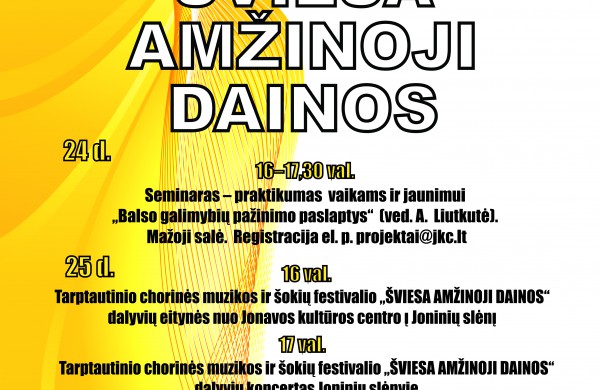 Tarptautiniame chorinės muzikos ir šokių festivalyje Jonavoje – daugiau nei 340 dalyvių, svečiai iš Moldavijos ir Estijos