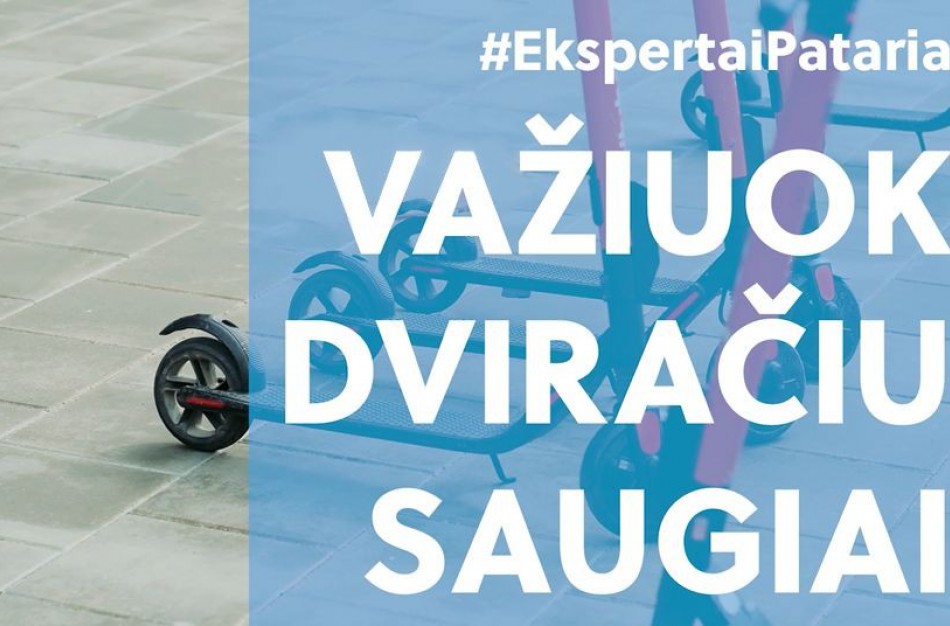 Pasaulinę dviračio dieną – dviračiais ir e-paspirtukais važiuokime saugiai