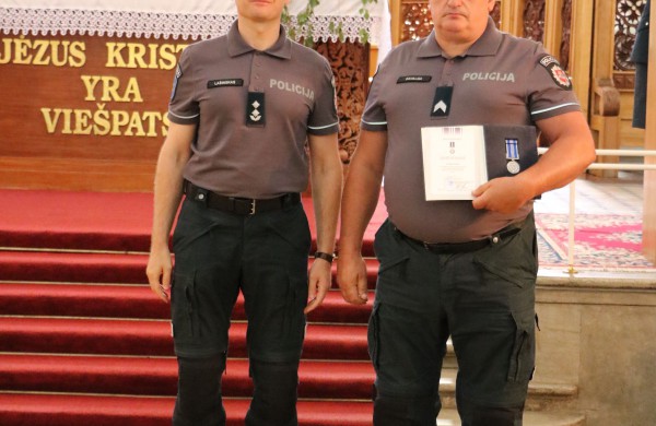 Kaune - iškilminga policijos pareigūnų šventė, kurioje apdovanoti ir 4 Jonavos r. PK pareigūnai