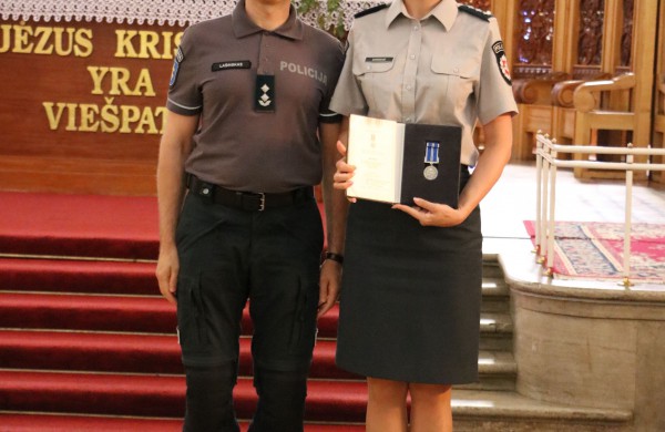 Kaune - iškilminga policijos pareigūnų šventė, kurioje apdovanoti ir 4 Jonavos r. PK pareigūnai