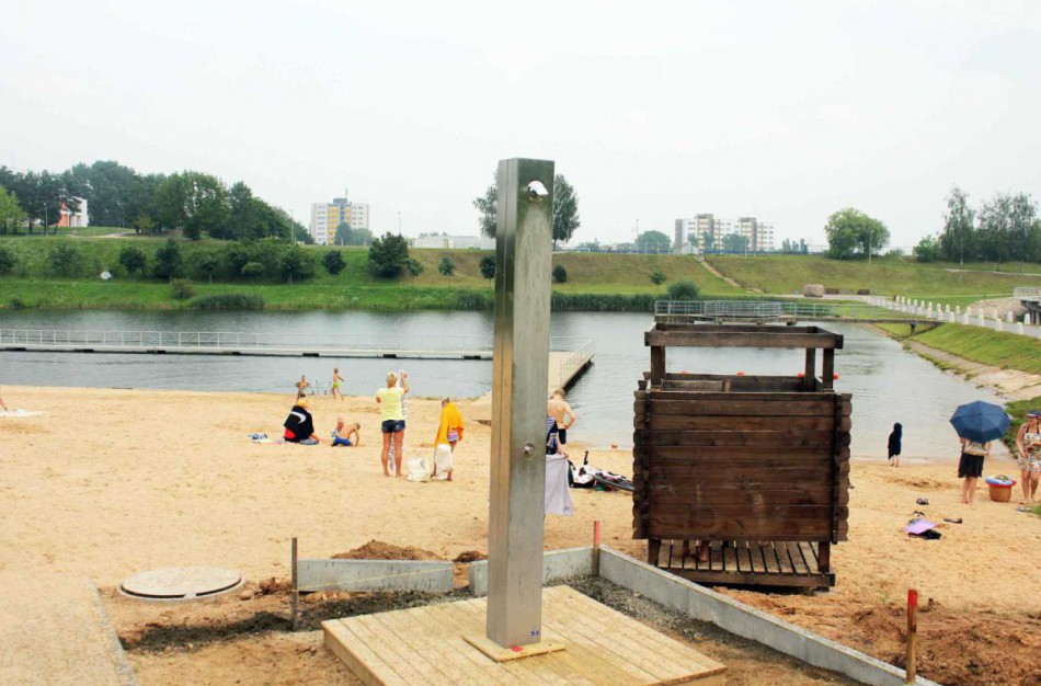 Jonaviečių pasigestas dušas – jau savo vietoje