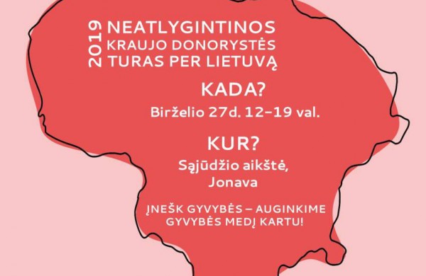 Šauliai kviečia aukoti kraujo Jonavoje