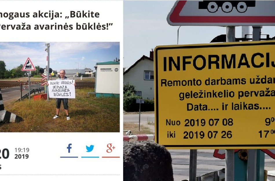 Andrius Lobovas: „Pervažos remontas!“