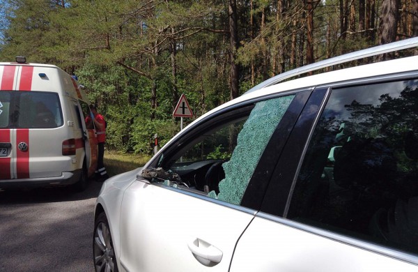 Kelyje neprasilenkė ,,Honda“ ir ,,Škoda“: vienam vairuotojui prireikė medikų pagalbos 