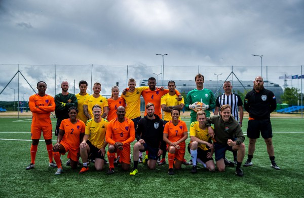 Nyderlandų futbolo žvaigždės apsilankė Rukloje ir Jonavoje