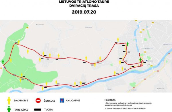 Šeštadienį Jonava judės triatlono ritmu
