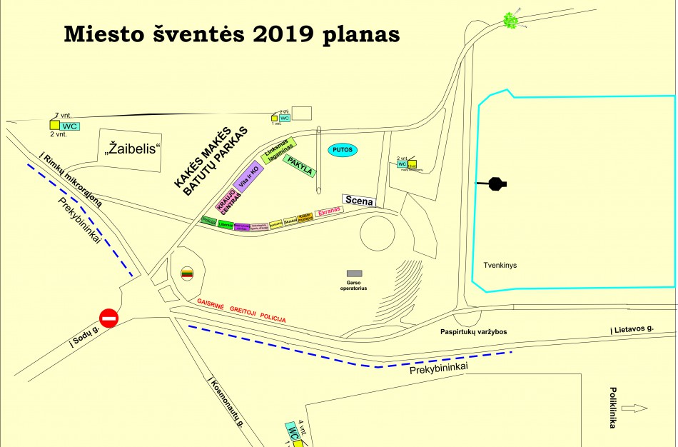Svarbi informacija dėl miesto šventės