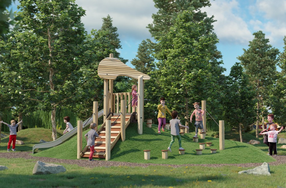 Prasideda naujos vaikų žaidimų aikštelės įrengimo darbai