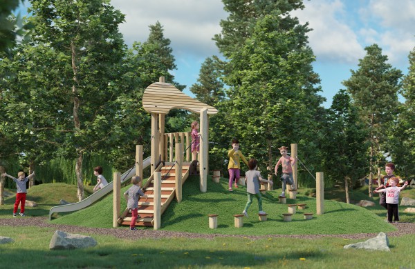 Prasideda naujos vaikų žaidimų aikštelės įrengimo darbai