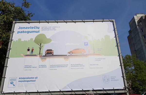 Rimkų mikrorajone - ne tik naujas kelias, bet ir apžvalgos aikštelė bei pėsčiųjų - dviračių takas