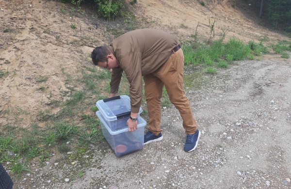 Į laisvę paleisti 22 lygiažvyniai žalčiai: ,,raudonos gyvatės“ susilaukė 19 jauniklių