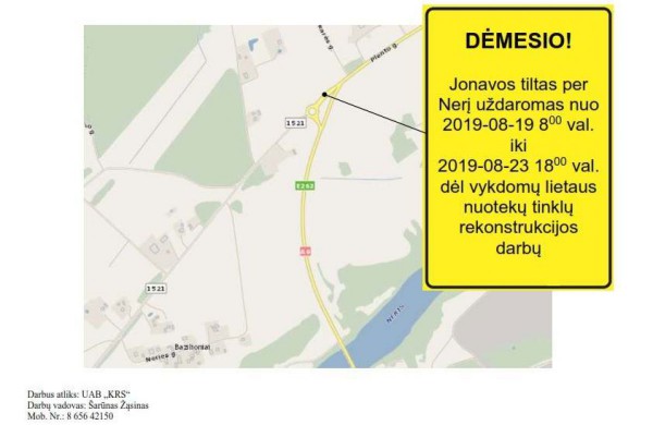 Bus uždaromas tiltas: ar pėstieji taip pat negalės juo naudotis? 