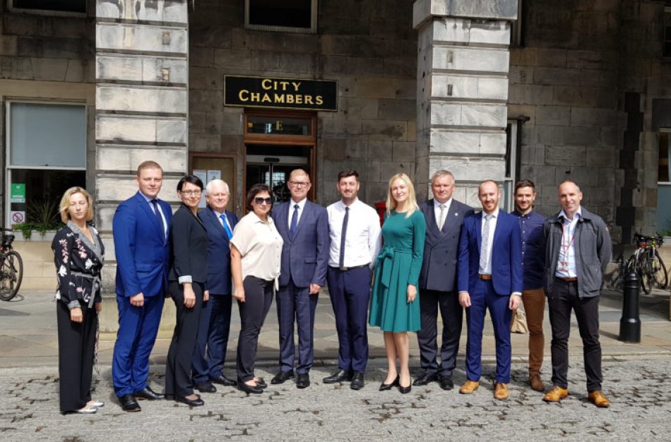 Kauno regiono savivaldybių administracijų direktorių tarptautinio bendradarbiavimo vizitas Edinburge