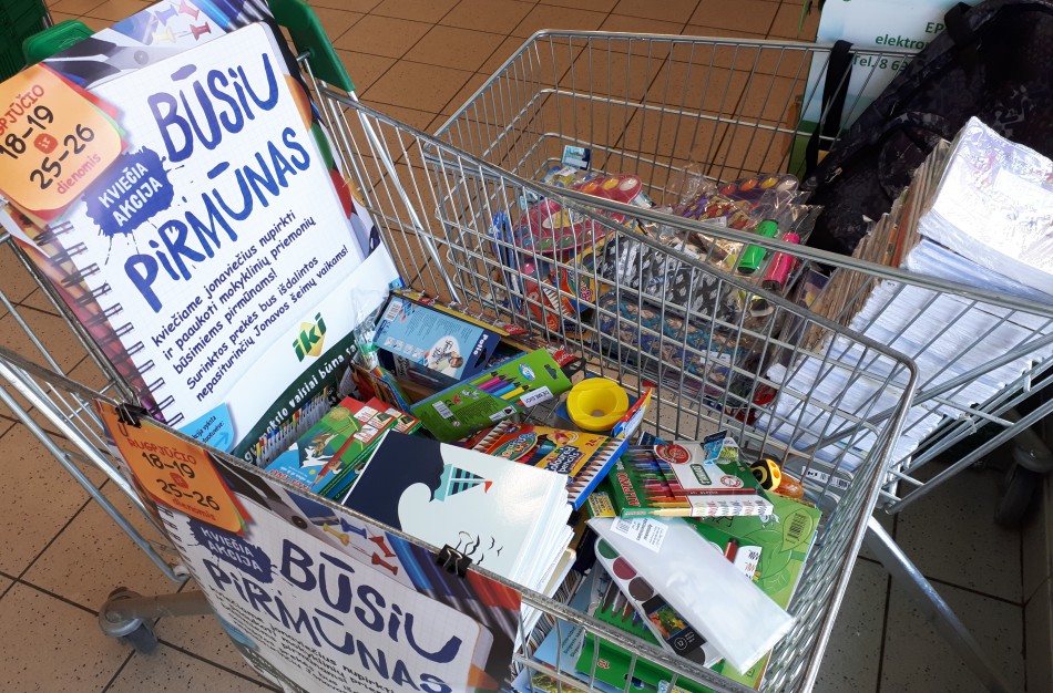 Akcija „Būsiu pirmūnas“ kviečia palengvinti mokslo metų pradžią