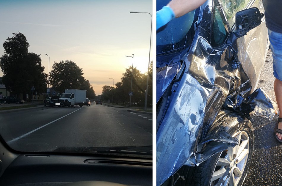 Eismo įvykio metu susidūrė mikroautobusas ir lengvasis automobilis