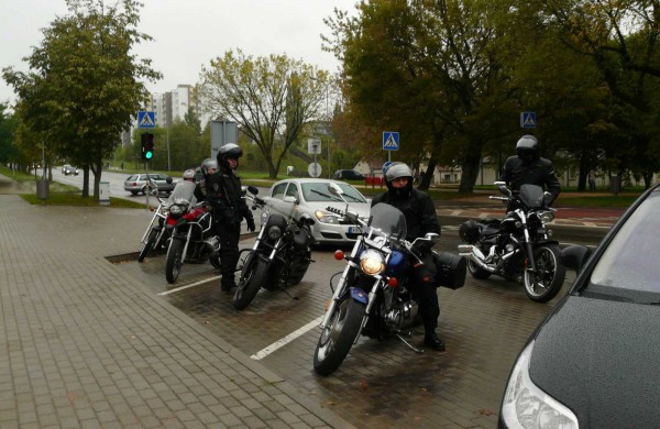 Jonavos miesto centre – motociklai