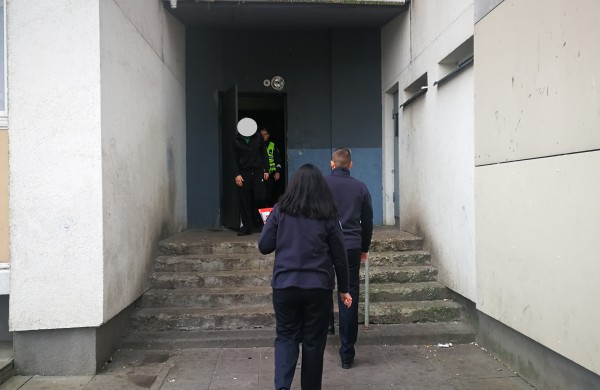 Pranešimas apie gaisrą Panerių g. 29 – ajame name tarnybas sukėlė ant kojų