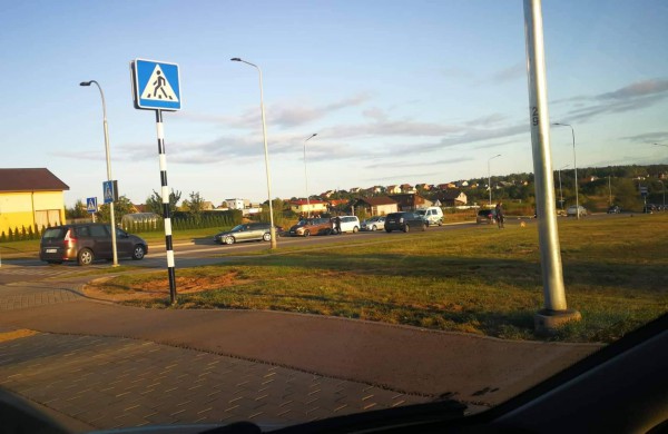 P. Vaičiūno gatvėje susidūrė ,,Ford" ir ,,Volkswagen" 