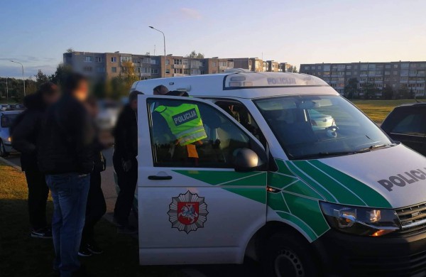 P. Vaičiūno gatvėje susidūrė ,,Ford" ir ,,Volkswagen" 