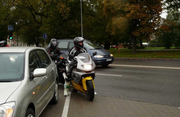 Jonavos miesto centre – motociklai