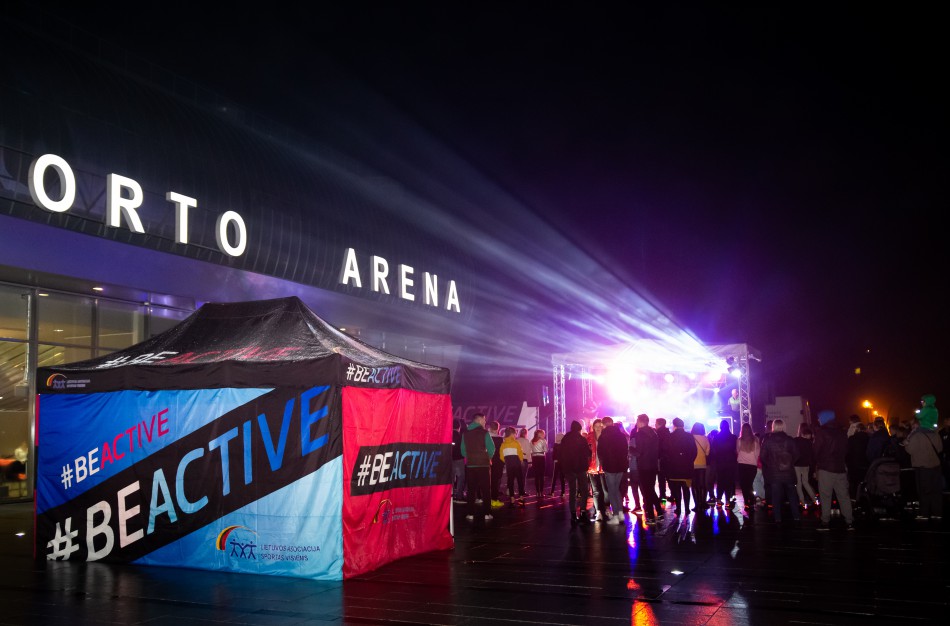 Savaitgalį praūžė tarptautinė sporto fiesta „#BeActive Night – Jonava“