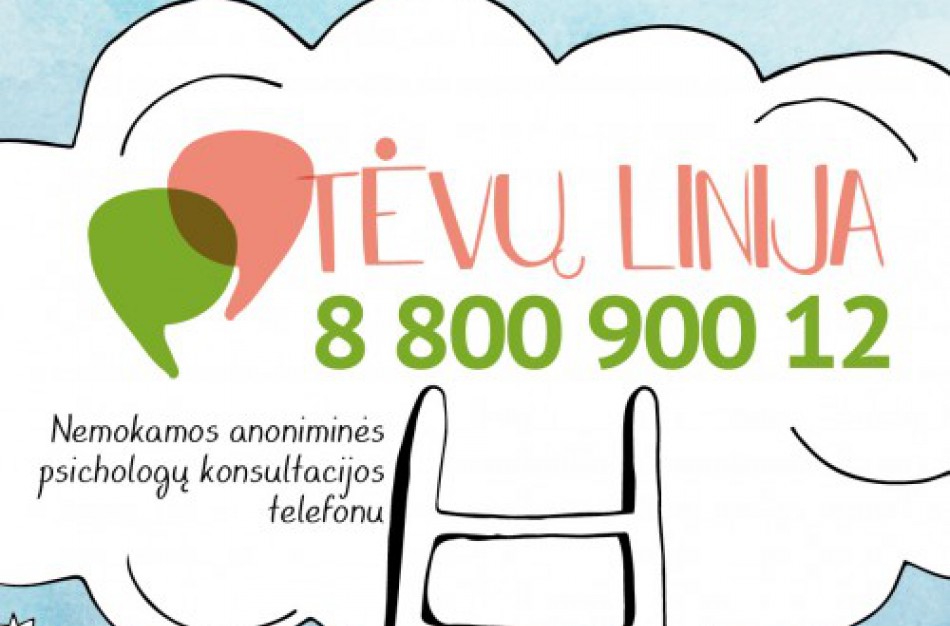 Per 2-ejus metus „Tėvų linijos“ psichologai padėjo beveik 2,5 tūkst. tėvų