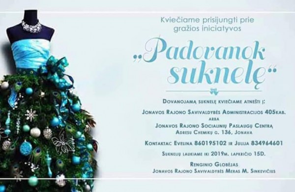 Sugrįžta pernai metais gėrio ir grožio pliūpsniu pribloškusi akcija „Padovanok suknelę“