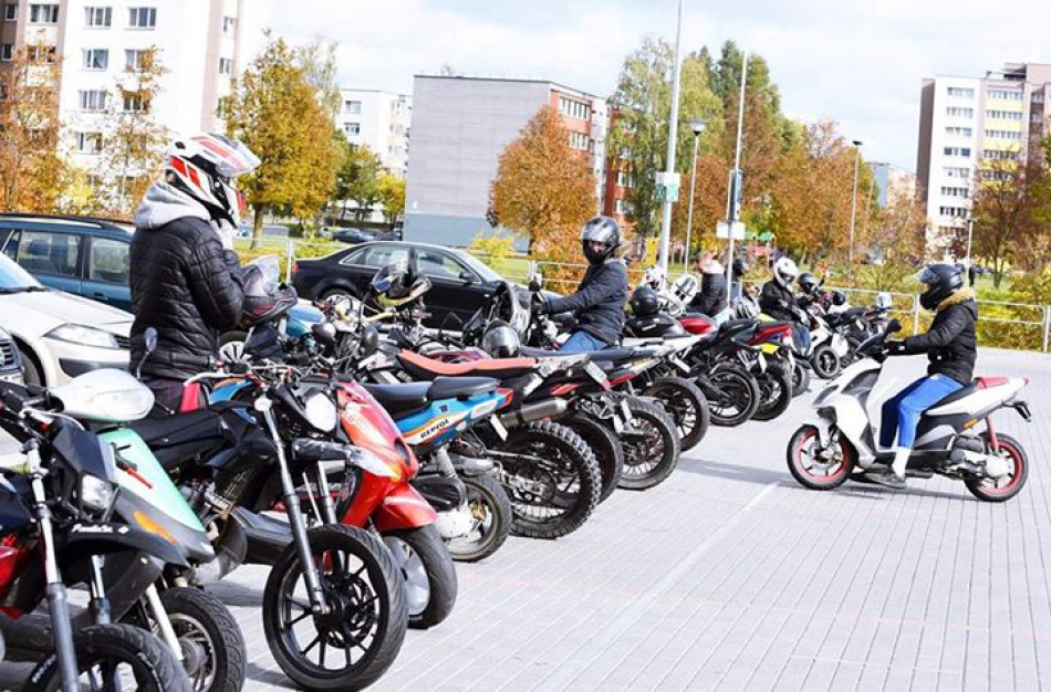 Motorolerių sezono uždarymas Jonavoje