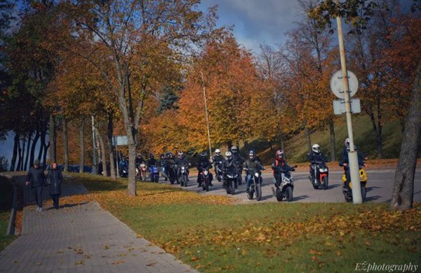 Motorolerių sezono uždarymas Jonavoje