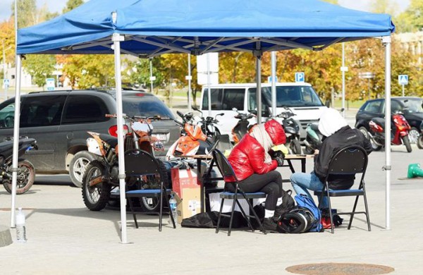 Motorolerių sezono uždarymas Jonavoje
