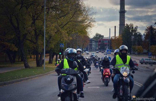 Motorolerių sezono uždarymas Jonavoje