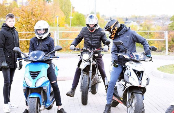Motorolerių sezono uždarymas Jonavoje