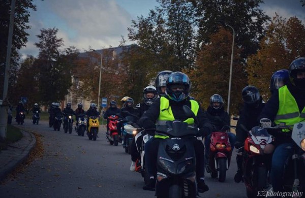 Motorolerių sezono uždarymas Jonavoje