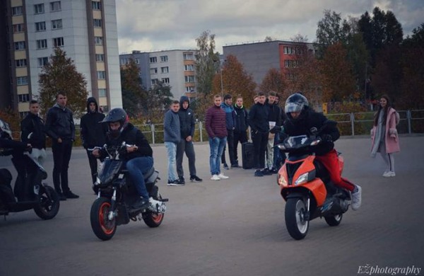 Motorolerių sezono uždarymas Jonavoje