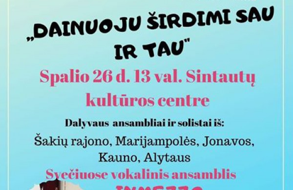 "Presto" sėkmė festivalyje – konkurse ,,Dainuoju širdimi sau ir tau“