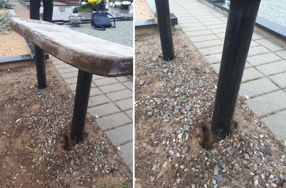 Ne pirmą kartą apniokoto kapo savininkė: „žmogau“ - ar dar turi širdyje sąžinės dalelę?