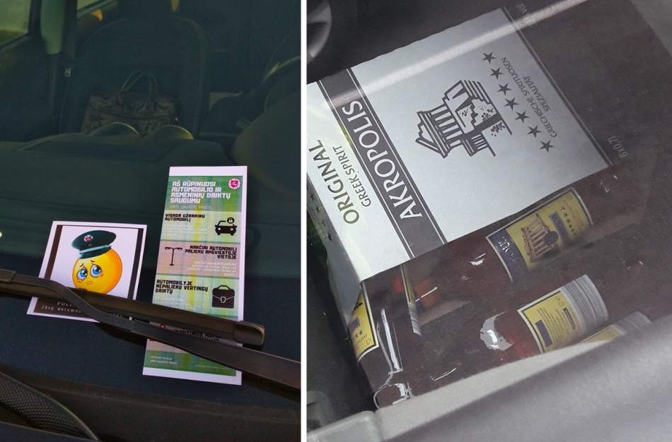 Ar Jūsų automobilis saugus, jei jį paliekate neužrakintą, o salone - pilna daiktų?