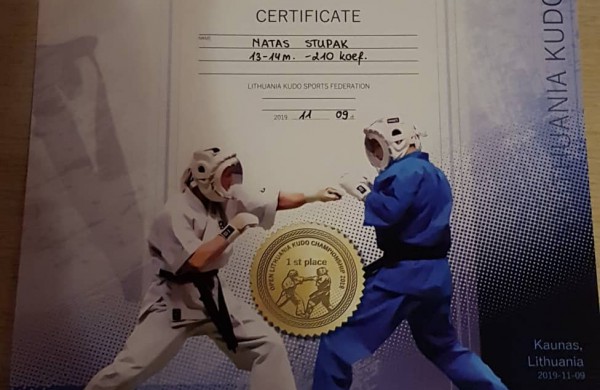 Kudo sportininkas N.Stupak -  vėl ant nugalėtojų pakylos