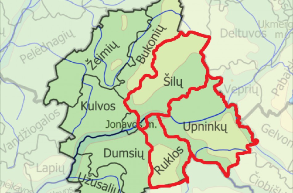 Šilų, Ruklos ir Upninkų seniūnijos –  be seniūnų  