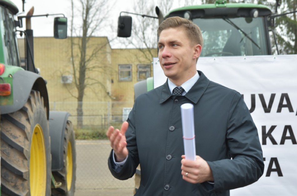 Jonavoje vyko ūkininkų protesto akcija 