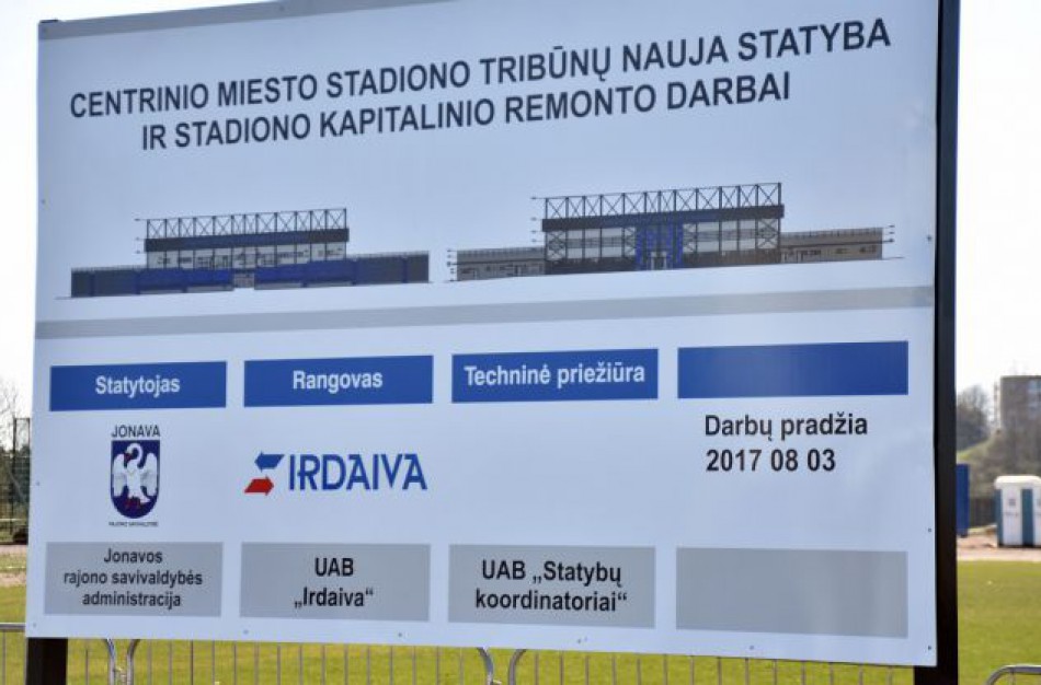 Savivaldybė ieško rangovo, kuris tęstų darbus centriniame miesto stadione