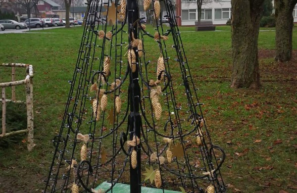 Miesto parke kuriasi stebuklingas kalėdinių eglučių miestelis 