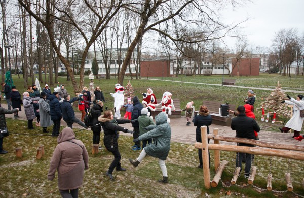 Jonavoje atidarytas unikalus Kalėdinių eglučių miestelis