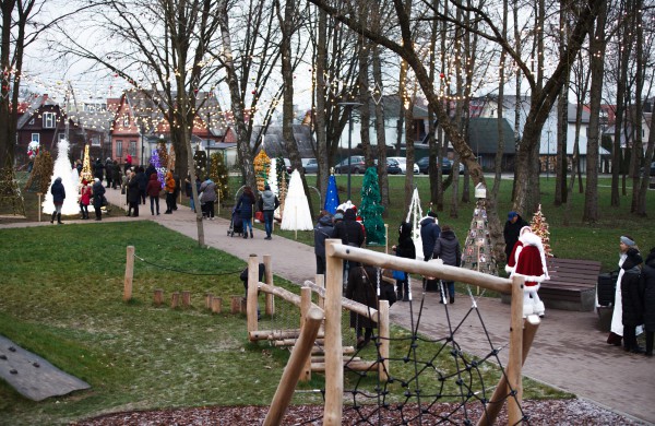 Jonavoje atidarytas unikalus Kalėdinių eglučių miestelis