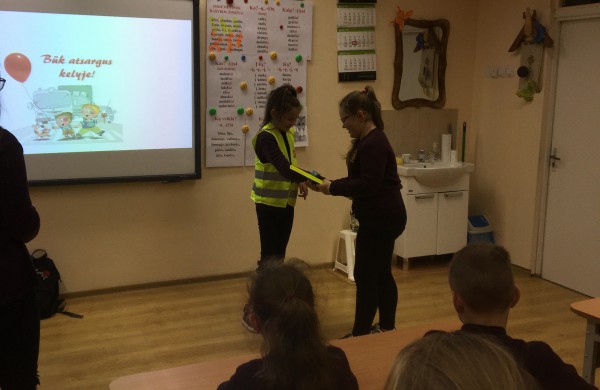 Saugaus eismo pamokėlės Justino Vareikio progimnazijoje 