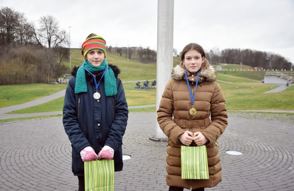 Tradiciniame žiemos bėgime apie septynias dešimtis entuziastų